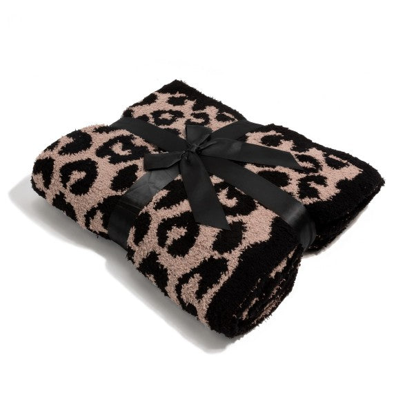 Leopard Microfiber Throw Blanket (2 colors)