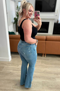 Kiana High Rise Heavy Destroy Flare - Essential Southern Charm