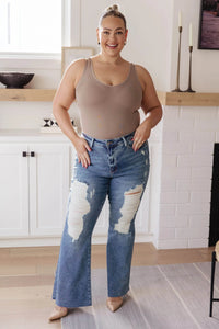 Kiana High Rise Heavy Destroy Flare - Essential Southern Charm